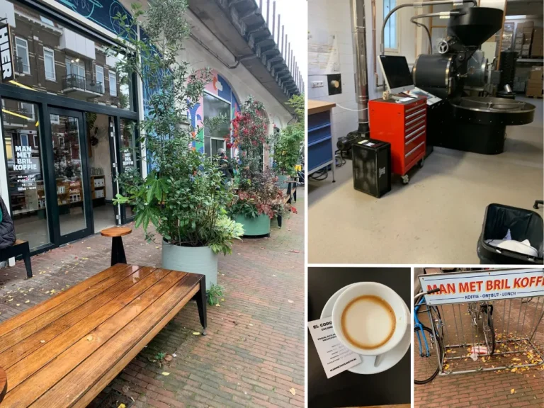 Overzichtfoto Man met Bril Koffie