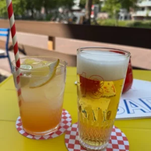 Pils en een fancy limonade